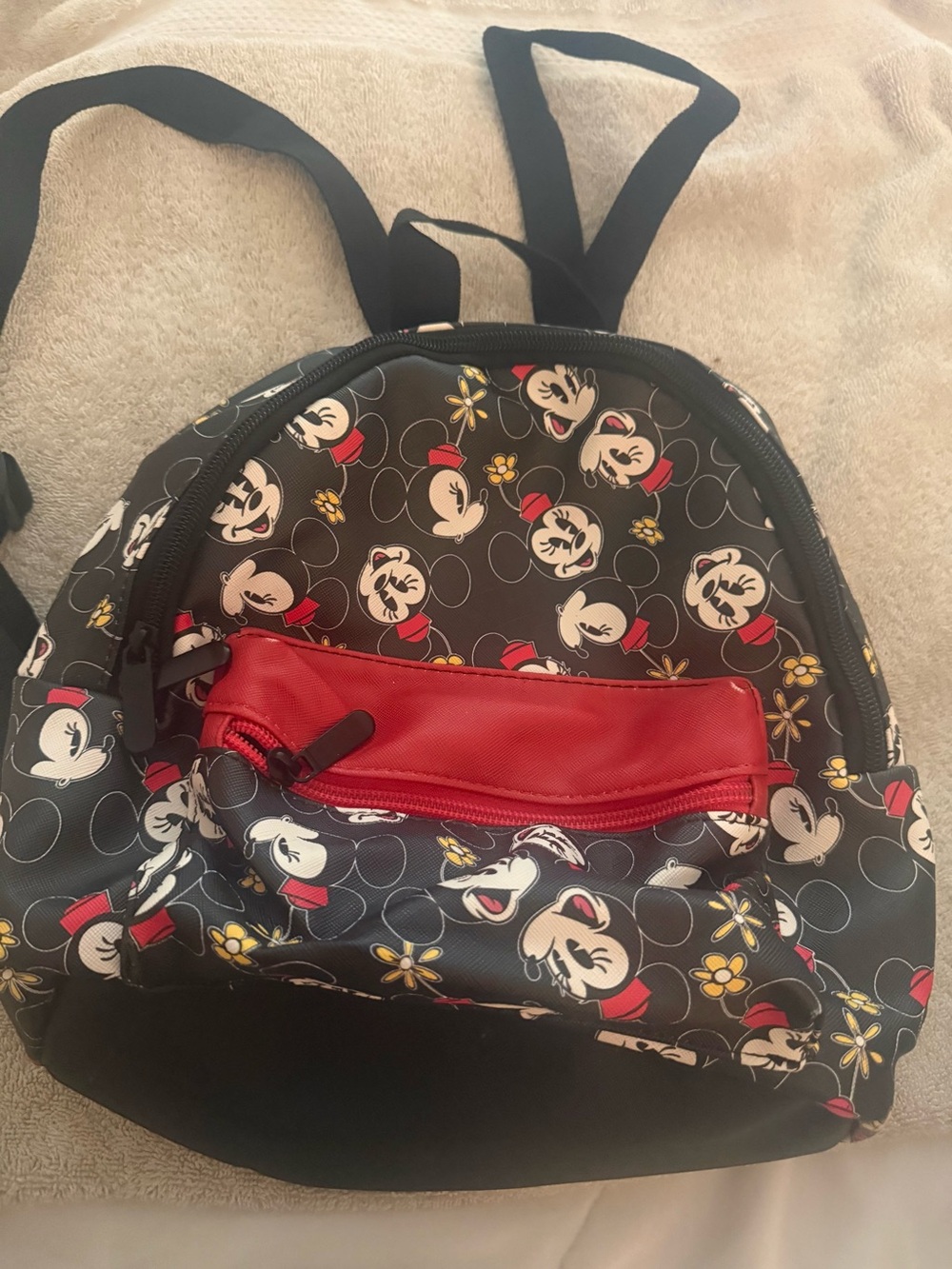 Kids Black and Red Character Mini Backpack